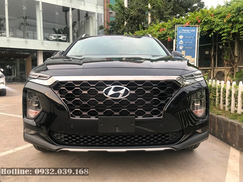Xe Hyundai Santafe 2021 bản cao cấp màu Đen